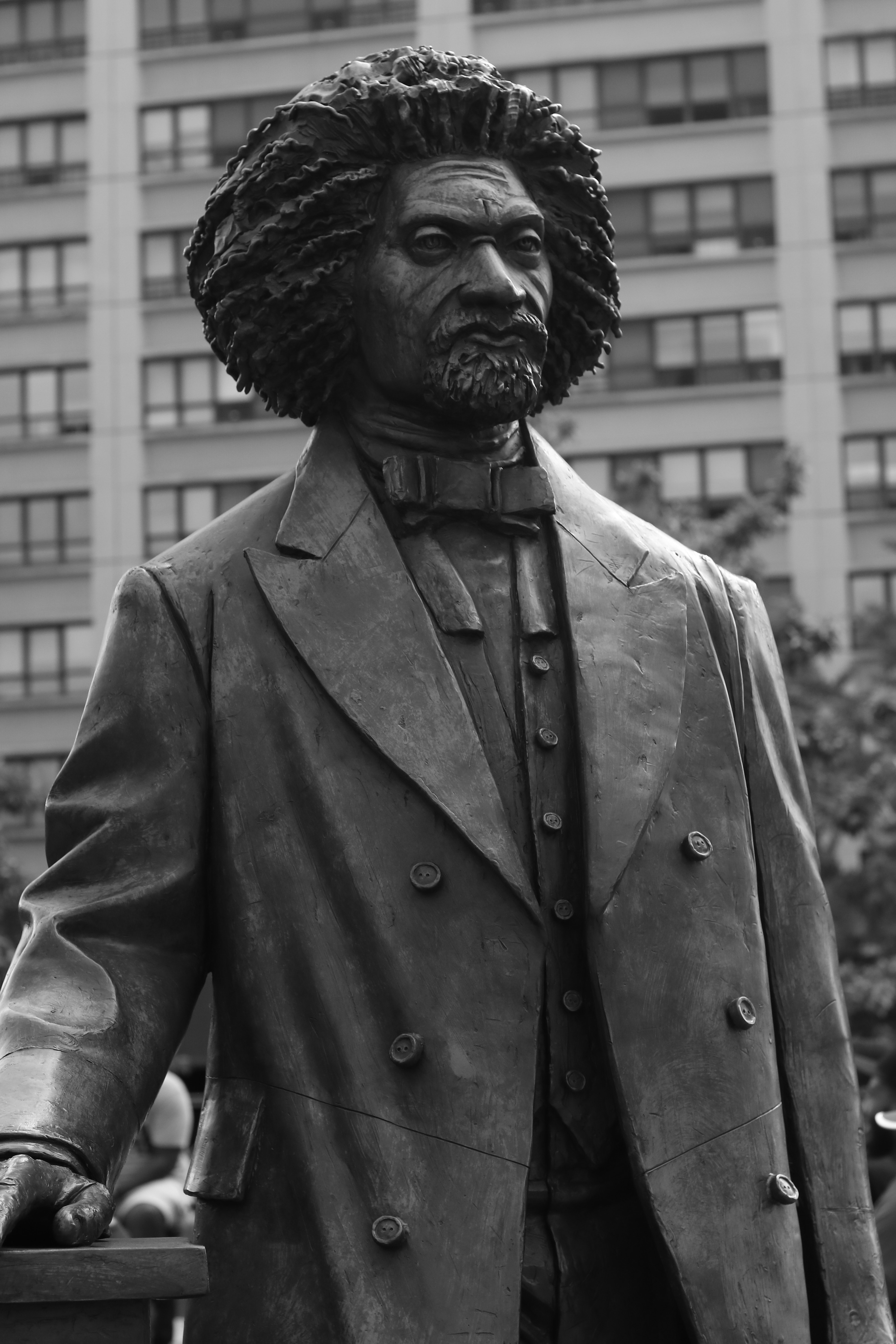 a statue of Frederick Douglass